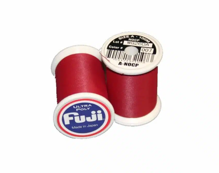 Fuji Ultra Poly NCP Stangsurretråd - Granat rød | Arctic-Fritid.no