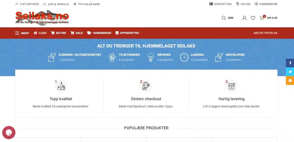 Prosjekt Seilaks.no | Arctic-Fritid.no Prosjekt Seilaks.no | Arctic-Fritid.no