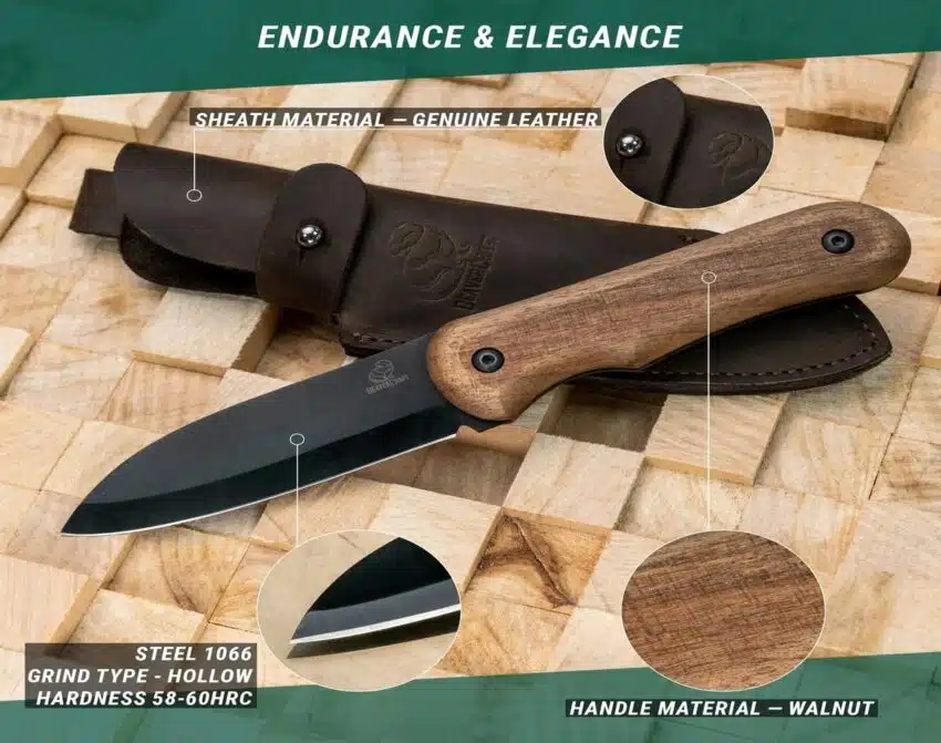 BeaverCraft Bushcraft Kniv - BSH5 | Arctic-Fritid.no
