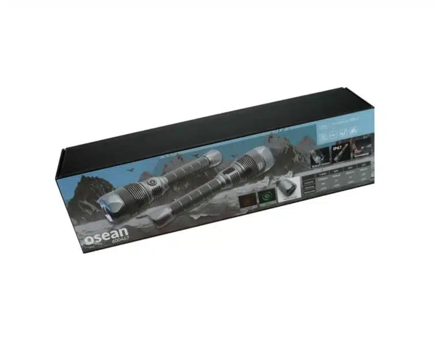 Osean LED lommelykt 7000lm | Arctic-Fritid.no