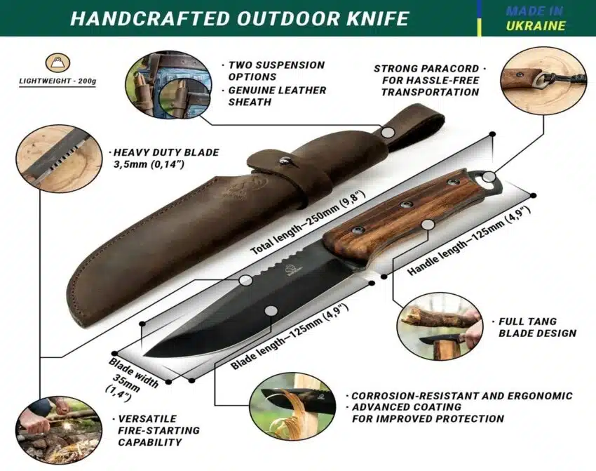 BeaverCraft Bushcraft Kniv - BSH4 | Arctic-Fritid.no
