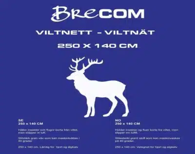 Brecom viltnett 250x140cm - Hjort | Arctic-Fritid.no