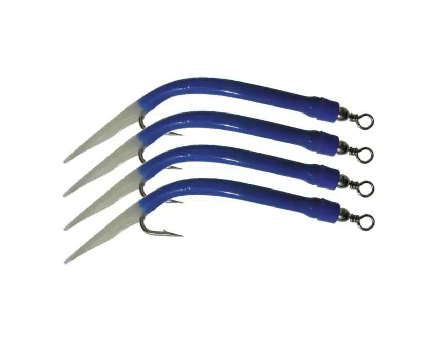 Wiggler Gummimakk Blå - 4pk | Arctic-Fritid.no