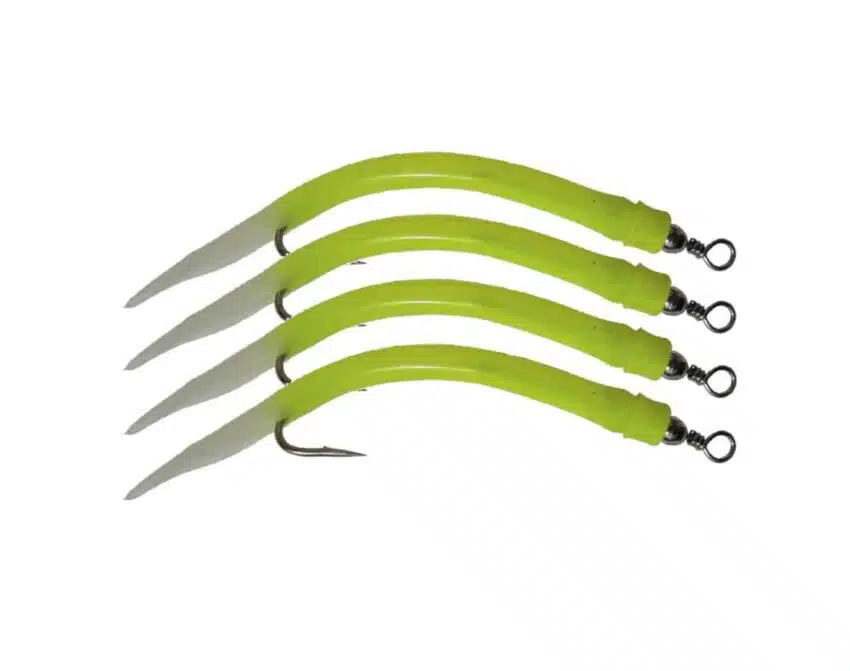 Wiggler Gummimakk Gul - 4pk | Arctic-Fritid.no