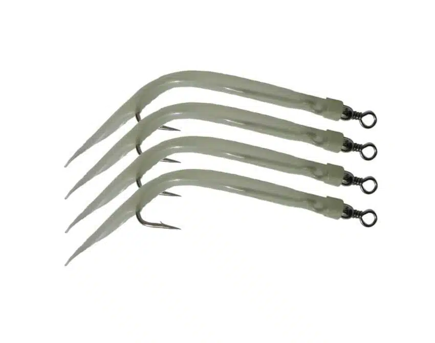 Wiggler Gummimakk Selvlysende - 4pk | Arctic-Fritid.no